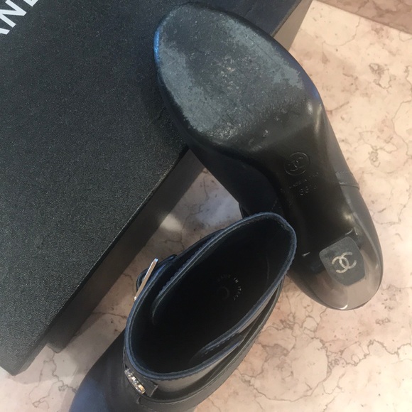 Chanel Boots Booties Heels Blue - Picture 9 of 9